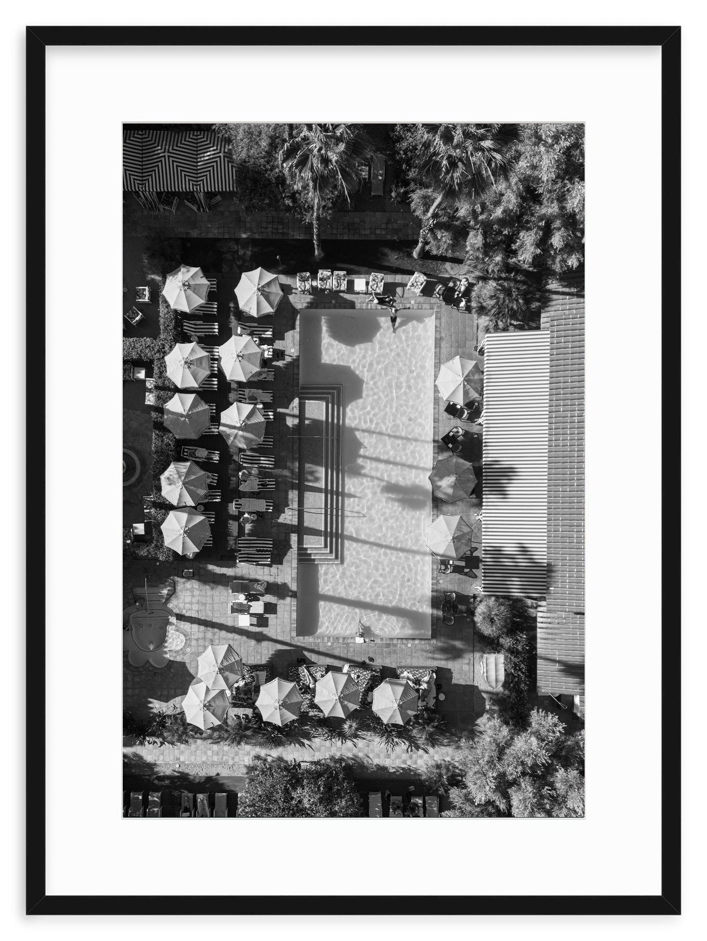 PALM SPRINGS FROM ABOVE (BW)